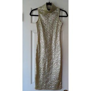 Club L Gold Lamé Bodycon Dress